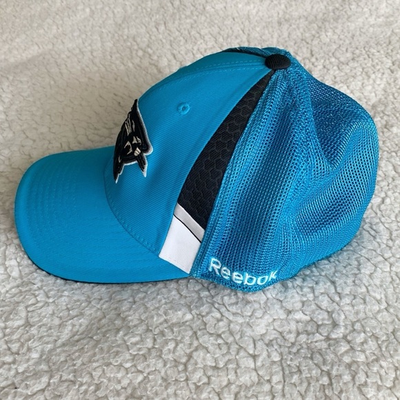 Carolina Panthers NFL Ball Cap Blue Embroidered Logo Adjustable Reebok Hat - Picture 2 of 10